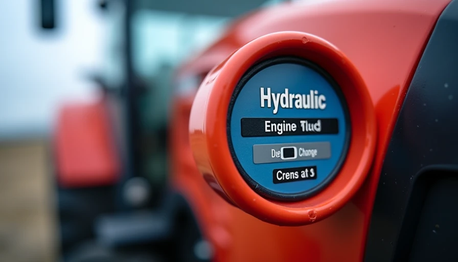 Visual context for tractor hydraulic fluid change interval