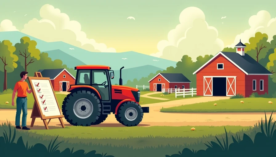 Illustration for agricultural equipment maintenance checklist pdf
