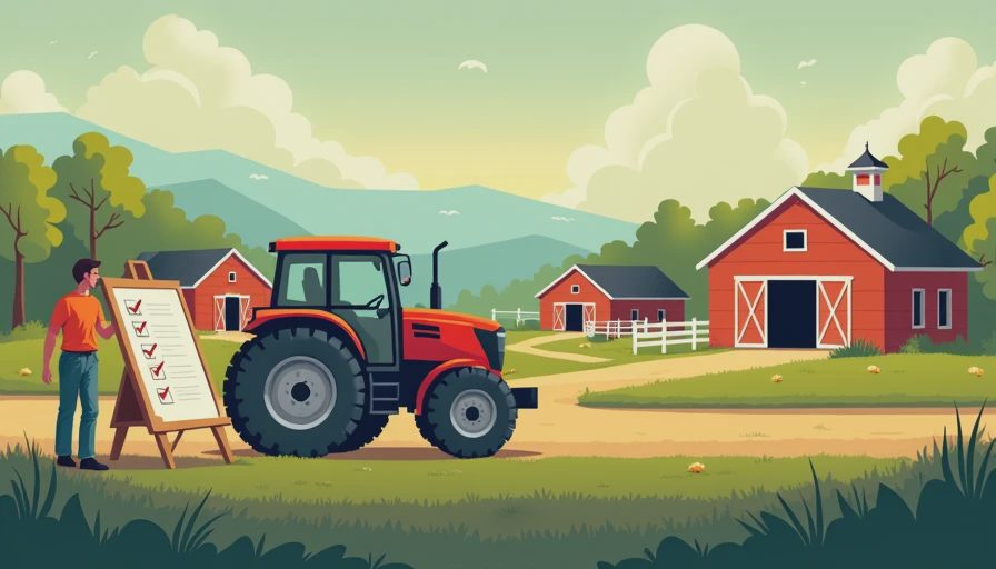 Illustration for agricultural equipment maintenance checklist pdf