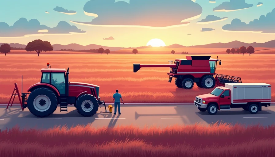 Visual context for preventive maintenance for farm machinery