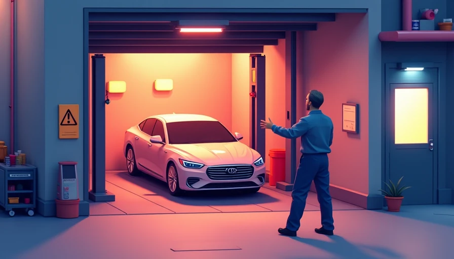 Illustration for vehicle lift safety tips