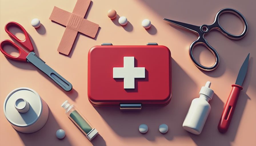 Visual context for first aid for mechanics workshop