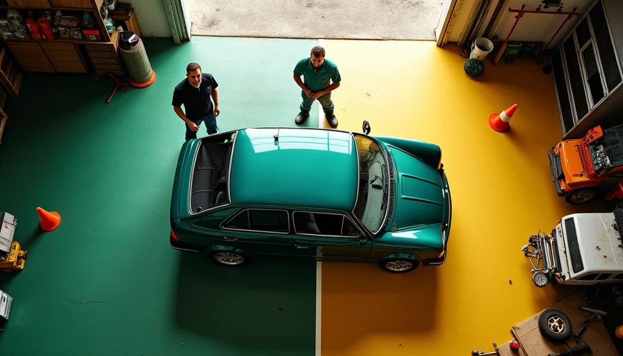 Illustration for safety for auto repair shops