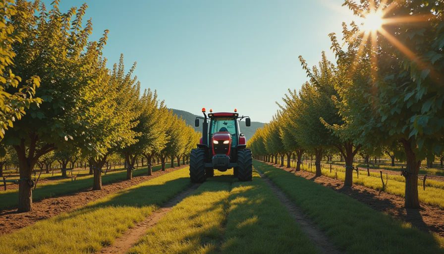 Illustration for orchard hill tractor ma