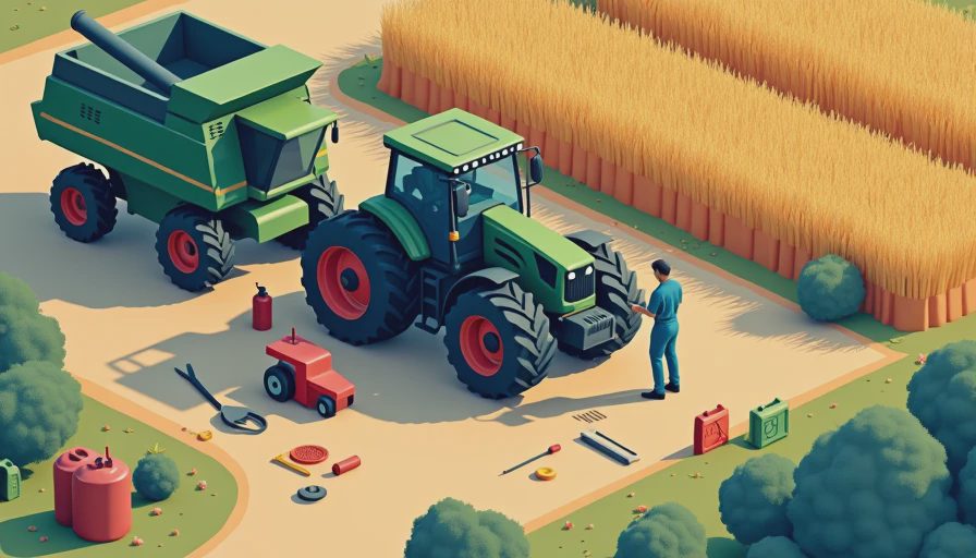 Visual context for agricultural lubricants