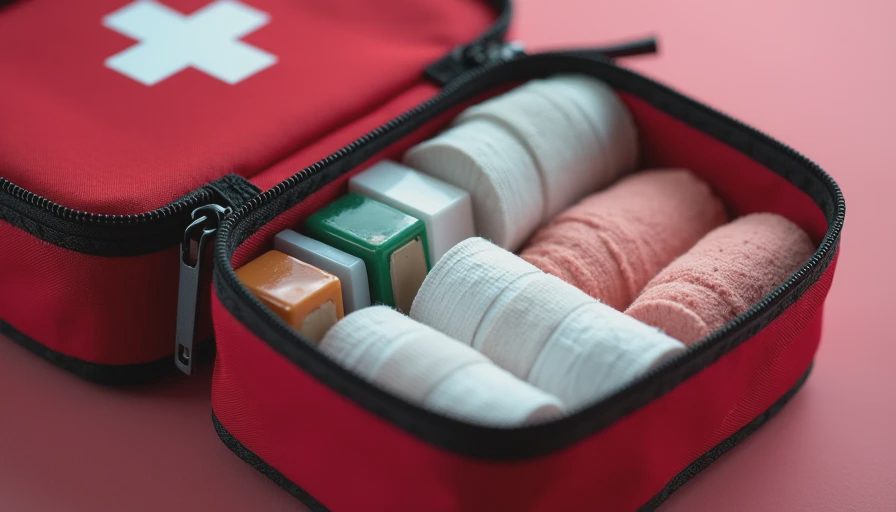 Visual context for mechanical first aid