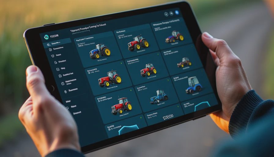 Visual context for agricultural fleet maintenance scheduling software