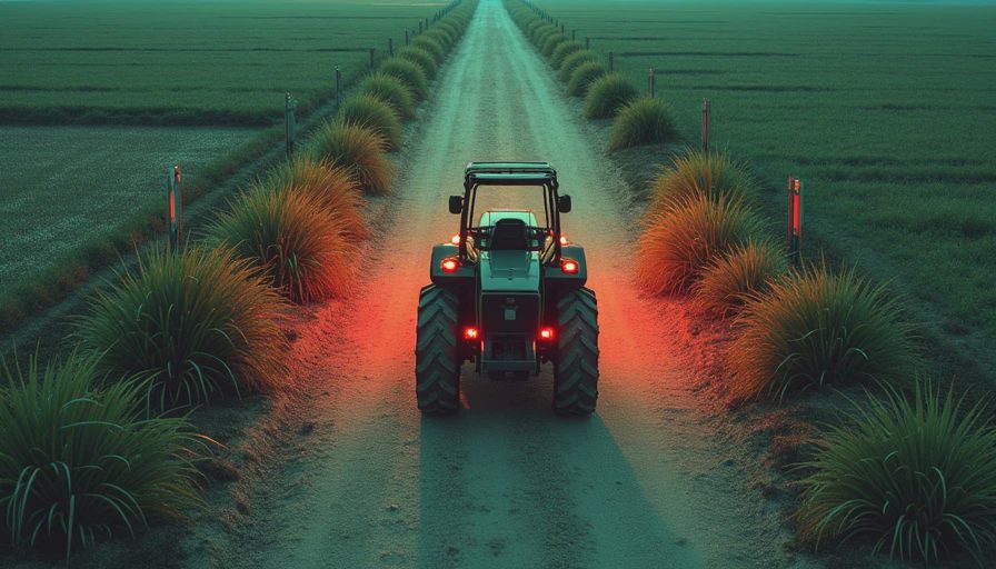Visual context for tractor rollover protection structure
