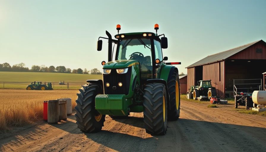 Visual context for tractor transmission fluid change
